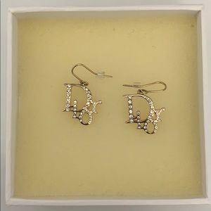 Christian Dior Gold Earrings